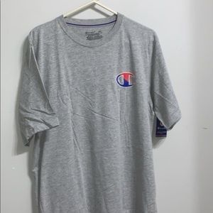 Men’s medium, Champion grey short sleeve tee